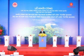 VINGROUP khởi công đô thị nghỉ dưỡng suối khoáng và tổ hợp thể dục thể thao