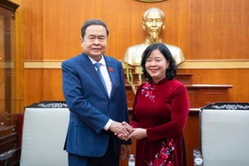 Chủ tịch Quốc hội thăm, chúc Tết Ủy ban Trung ương MTTQ Việt Nam