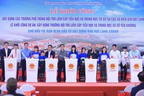 Từng ngôi trường mới nơi biên giới sẽ là nơi gieo con chữ, ươm mầm tri thức