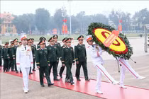 Lãnh đạo Đảng, Nhà nước viếng Chủ tịch Hồ Chí Minh nhân kỷ niệm 96 năm Ngày thành lập Đảng