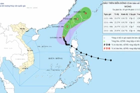 Bão Fung Wong di chuyển về phía Đài Loan, gây ảnh hưởng lớn trên biển Đông