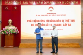 MTTQ Việt Nam tiếp nhận 673 tỷ đồng ủng hộ đồng bào bị thiệt hại do bão số 10