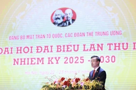 Danh sách Đoàn đại biểu của Đảng bộ MTTQ, các đoàn thể Trung ương dự Đại hội Đảng toàn quốc lần thứ XIV