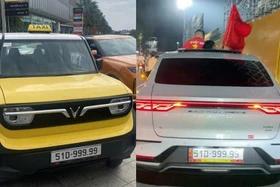 Biển ngũ quý 9 hơn 4 tỷ rời VF3 của Huấn hoa hồng gắn lên BYD Han?