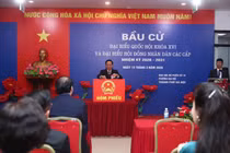 Trưởng Ban Tuyên giáo và Dân vận Trung ương Trịnh Văn Quyết bỏ phiếu bầu cử