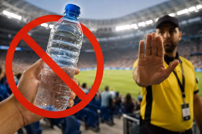 Quy định cấm mang chai nước vào sân tại World Cup 2026 của FIFA gây ra tranh cãi lớn.